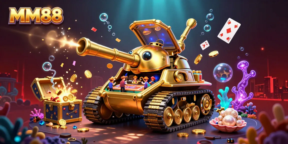 Experience the thrill of MM88 in an ultra-detailed casino environment with vibrant, immersive 3D elements.