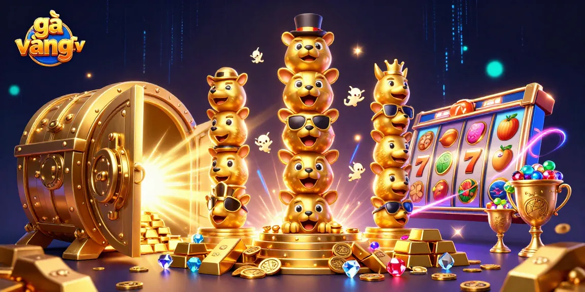Experience thrilling slots at gà vàng tv with dynamic golden totem and vibrant casino elements.