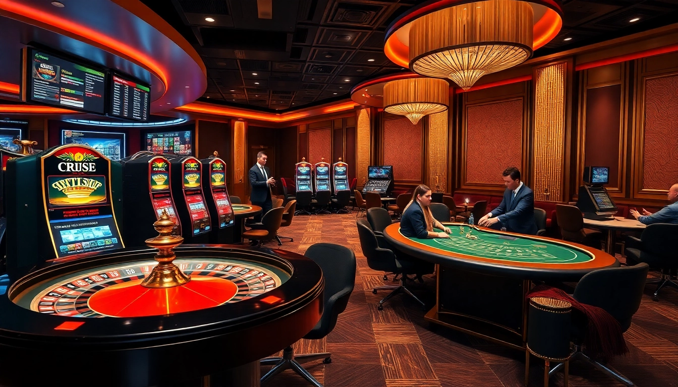 S8 casino gaming experience with luxurious tables and exciting action in a vibrant atmosphere.