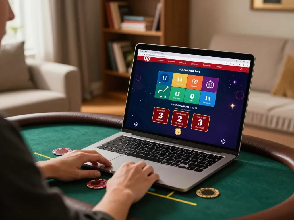 Tic88 user strategizing on a live blackjack game in a cozy home setting