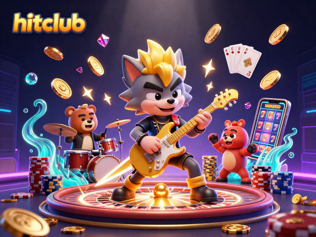 Experience the excitement of hitclub with dynamic gaming elements and vibrant characters creating a captivating casino scene.