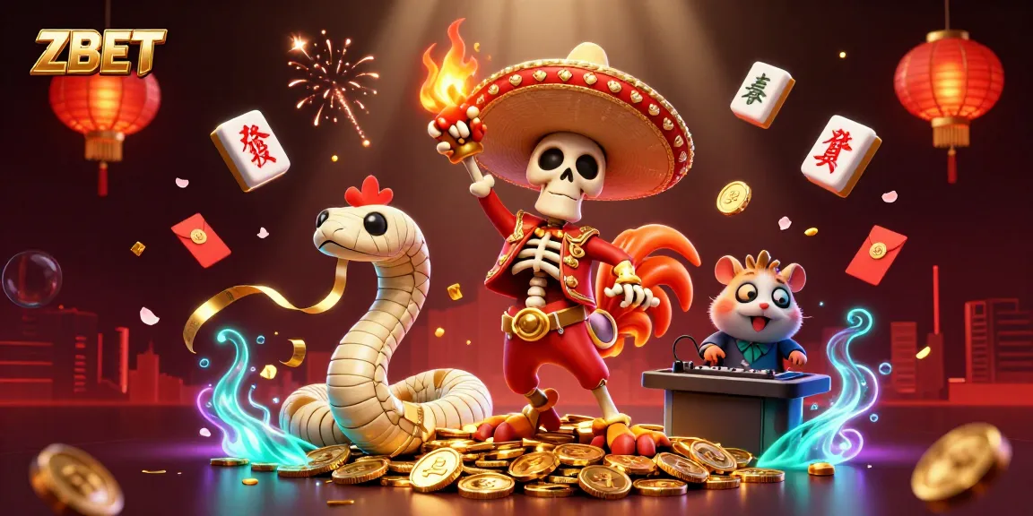ZBET offers exciting online gambling experiences with vibrant games and promotions surrounded by festive elements.