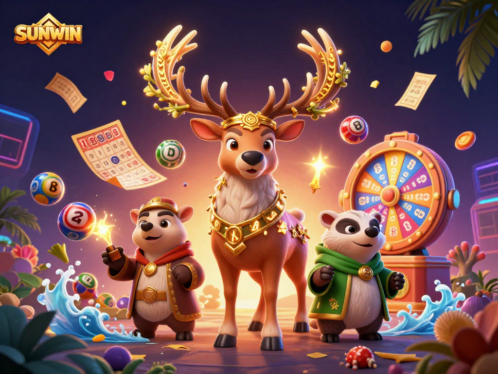 SUNWIN ignites excitement with colorful lottery balls and a festive gaming atmosphere